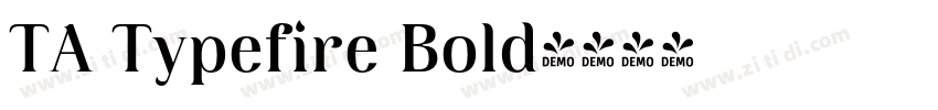 TA Typefire Bold字体转换